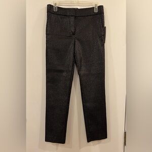 LOFT Petites Marisa Skinny Ankle Pant, Black & Gold, 6P